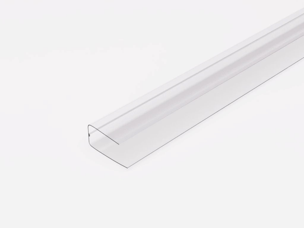 Profil polykarbonátový ukončovací  4mm 2,1m číry