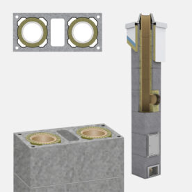 SCHIEDEL Komínová zostava STABIL 1820L/90° – 6m