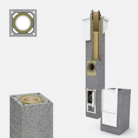 SCHIEDEL Komínová zostava UNI ADV+ 20/90° – 7m – SPP