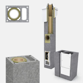 SCHIEDEL Komínová zostava UNI ADV+ 20L/45° – 7m – SPP