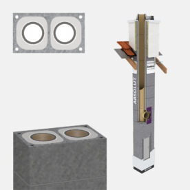 SCHIEDEL Komínová zostava ABS 1620/90° – 6,33m
