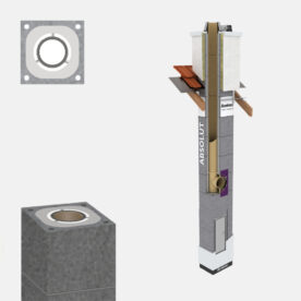 SCHIEDEL Komínová zostava ABS 18/45° – 6,33m