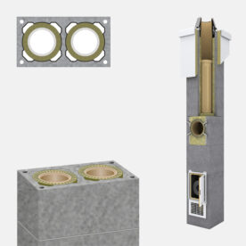 SCHIEDEL Komínová zostava UNI ADV+ 2020/90° – 6m
