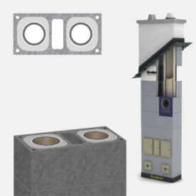 SCHIEDEL Komínová zostava ABS 20L20/90° – 5m