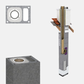 SCHIEDEL Komínová zostava ABS 18L/45° – 6,33m