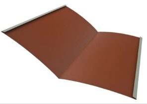 Úžľabie so zapustenou drážkou 2000x625mm 8004 červená