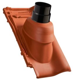 SWT Titania prestupová škridla pre odvod spalín 110 200 medenočervená