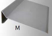 SIKA PVC profil “M” záveterná lišta 2000x330mm svetlošedá