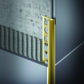 Profil ukončovací “J”  8 mm Mosadz (2,5m)