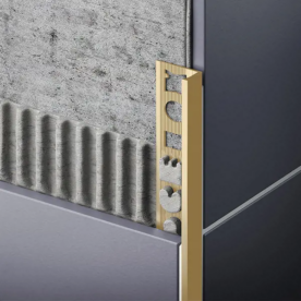 Profil ukončovací “L”  8 mm Mosadz (2,5m)