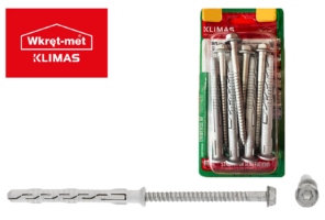 Hmoždinka rámová 10x100mm + vrut 6HR TX (4)